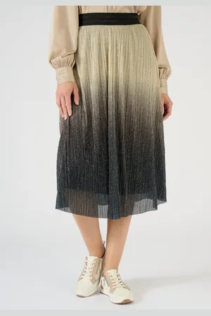 Damart Plissé-rok met glanseffect - Dames - - XL