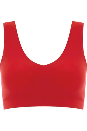 Chantelle Bralette top met vulling - Soft Stretch - Padded top - Bralette / BH Top naadloos dames - - zwart - Beige - M