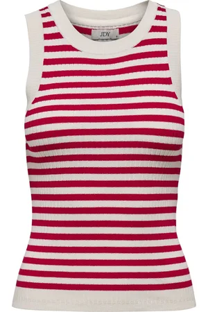 JDY Jacqueline de Yong Top aya Tank Top Knt Noos 15287501 Cloud Dancer/ski Patrol Dames Maat - XL