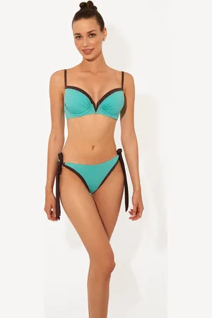 Promise Turquoise Litoral Lola Bikini Set - maat 75D - /Bruin