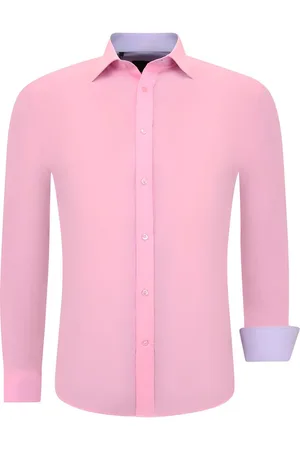 TONY BACKER Overhemd Heren Lange Mouwen - Slim Fit Overhemd Heren - Blouse Heren Volwassenen - 3032 - Overhemd