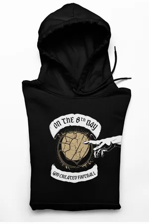 Gildan HEAVY BLEND??? - On the 8th Day God Created Football Hoodie ??? Voor de Echte Voetbalfan - Maat L