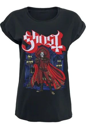 Ghost Red Death T-shirt S Katoen Dames - Band merch, Bands
