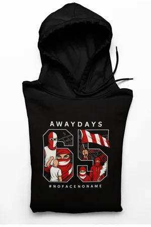 Gildan HEAVY BLEND??? - AWAYDAYS 65 ??? Limited Edition Ultra-Design Hoodie - Maat L