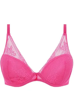 Passionata Maddie - Voorgevormde plunge bh - Maat 80B - Fuchsia - P47H20