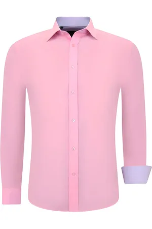 TONY BACKER Overhemd Heren Lange Mouwen - Slim Fit Overhemd Heren - Blouse Heren Volwassenen - 3032 - Overhemd