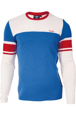 IVANHOE OF SWEDEN Ivanhoe wollen trui Retro-Pow ronde hals - Blauw