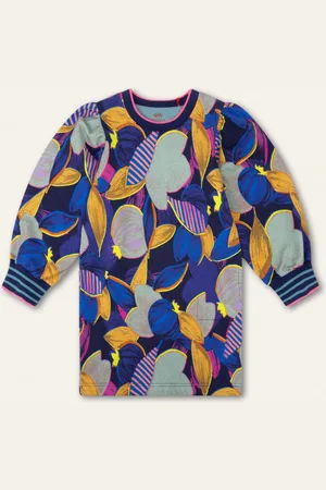 Oilily Donny sweat dress - Blauw - 140/10yr