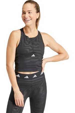 adidas Performance Techfit Printed Crop Training Tanktop - Dames - - L