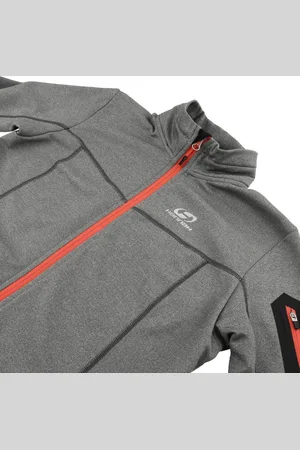 Cubus Dames sweat vest Thea PS Full-Zip - Stretch - Grijs -KoraalRoze