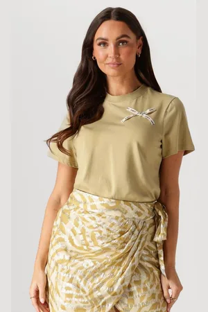 Josh V Dorie Bow Tops & T-shirts Dames - Shirt - - Maat XL