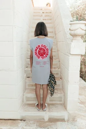 Colourful rebel CLRFL Summer Padded Dress SL - Dames - Jurken- XL