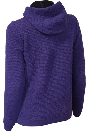 IVANHOE OF SWEDEN Ivanhoe vest Morel Hood FM Dark voor dames van wol - Paars