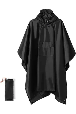 Merkloos 1stuk - Kwaliteit Poncho - Herbruikbare poncho - Poncho - Fietsponcho voor Dames en Heren - Fietsponcho Fiets - verdrievoudigen - Geschikt voor kamperen en tenten