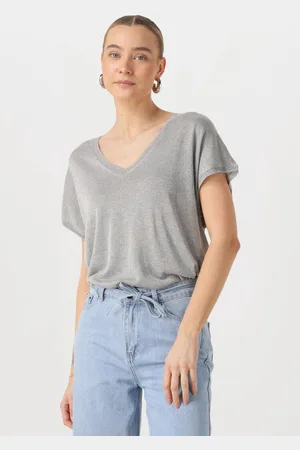 Minus Carlina Batsleeve Knit Tee Tops & T-shirts Dames - Shirt - - Maat M