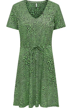 ONLY ONLMAY S/S V-NECK SHORT DRESS JRS NOOS Dames Jurk - Maat M