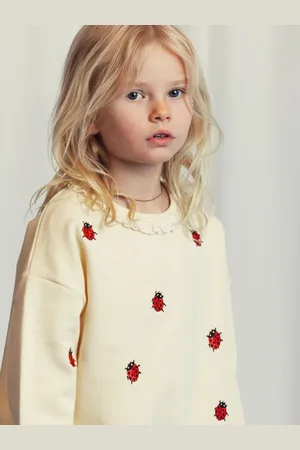 Mini Rodini Sweatshirt met lieveheersbeestjes borduursel | 92-98