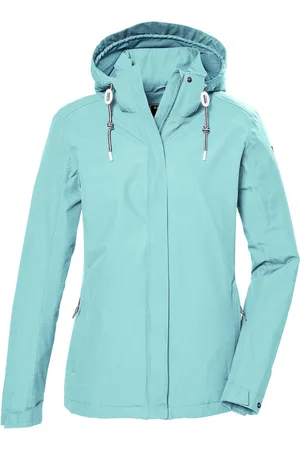 Killtec Kos 61 Outdoor Jas - Dames Zomer jas - light aqua/tonal melange
