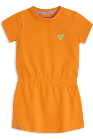 4PRESIDENT Meisjes jurk Nara- Oranje- Turmeric
