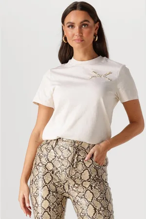 Josh V Dorie Bow Tops & T-shirts Dames - Shirt - - Maat XL