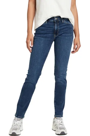 Cross Jeans Dames Jeans Broeken ANYA slim Fit Blauw 32W / 32L Volwassenen