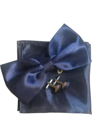 Merkloos Vlinderstrik inclusief pochette en manchetknopen - - luxe - vlinderdas - strik - strikje - pochet - heren