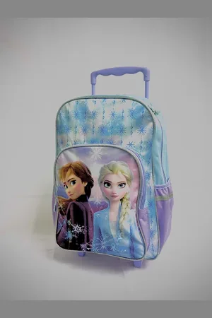 Disney Kindertrolley - Trolley Rugzak - Elsa & Anna - Met Wieltjes - Blauw/