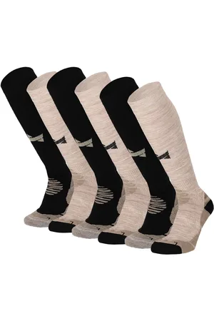 Xtreme Xtreme Outdoor Compressiesokken Beige - 6 paar - Compressie Wandelsokken - Dames & Heren - Maat 42/45
