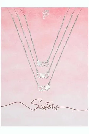 Yehwang Zussen Ketting | | ketting | halsketting | vriendschapsketting | Ketting met hartjes | Ketting voor vriendinnen | stainless steel ketting