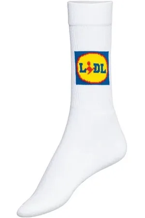 Lidl 1 paar Sokken maat 43-46 - Sportsokken - Festival Sokken - Fanwear - Fancollectie - Fanwear - Witte Sok
