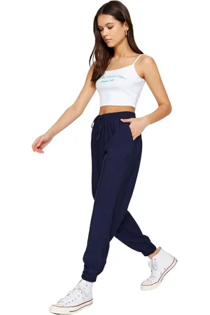 Trendyol Grijze Geweven Joggingbroek Twoss20Pl0129