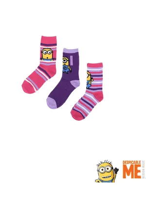 Minions 3 paar sokken maat 23-26