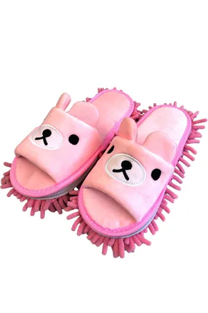 Merkloos Stof Mop Pantoffels - 1 paar mop slippers - Herbruikbaar