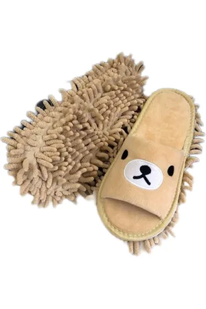 Merkloos Stof Mop Pantoffels - 1 paar mop slippers - Herbruikbaar