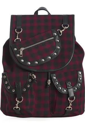Banned Retro Yamy Tartan rugzak burgundy - (bxhxd) ca. 38cm x 39cm x 13xm