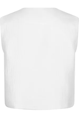lofty manner Gilet Gilet Sabra Qd43 100 White Dames Maat - M