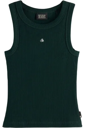 Scotch&Soda Rib Slimfit Tanktop - - Maat 164