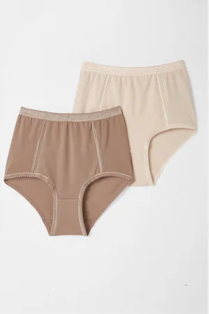 Damart Set van 2 slips met platte buik-effect - Vrouwen - - 54/56