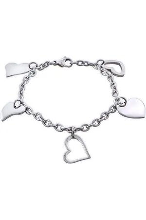 Amanto Armband Caran - 316L Staal - Bedel Hart - 19cm