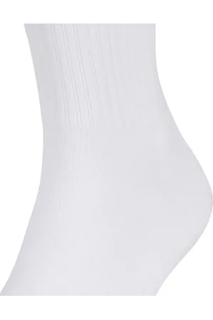 Falke Dynamic Unisex sportsokken - Katoenen sportsokken met strepen voor dames en heren - witte sportsokken - DSS12601