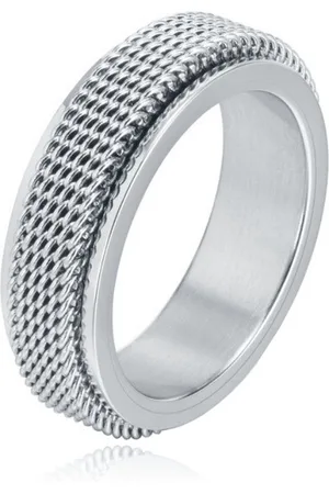 Mendes Jewelry Mesh Ring - Spinner Silver-21mm