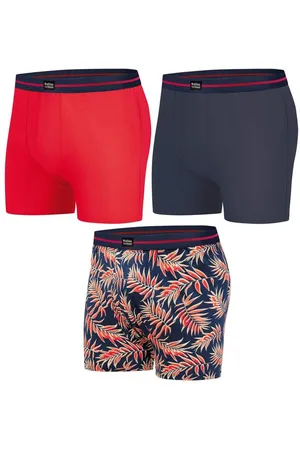 Atlas For Men Set van 3 comfortabele stretchboxershorts - Heren - Verkrijgbaar in grote maten - L
