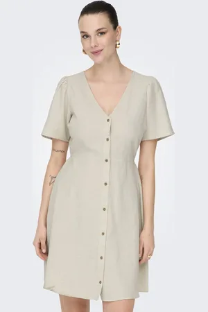 ONLY ONLVITA LIFE S/S SHORT DRESS NOOS WVN - Dames - Mini jurken