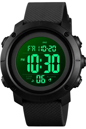 Lazy Cat Sporthorloge - Horloge Heren - Countdown - Stopwatch - Dual Time - Zwart