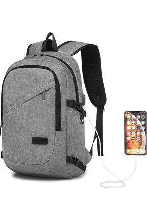 Kono Laptoprugzak Anti-diefstal Reizen Zakelijk Werk Computerrugzak met USB-poort Lichtgewicht laptoptas Schoolrugzak Schooltas voor jongens Heren Dames Casual dagrugzak
