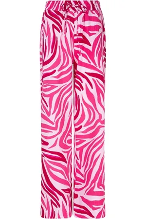 lofty manner Broek Trouser Dalila Qd35 1 784 Logo Zebra Print Dames Maat - L