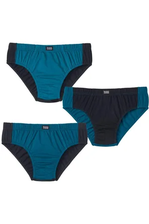 Atlas For Men Set van 3 tweekleurige onderbroeken van katoen - Heren - Verkrijgbaar in grote maten - XL