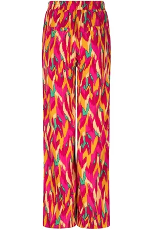 lofty manner Broek Trouser Dalila Qd35 810 Multi Color Print Dames Maat - S