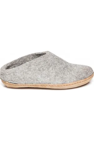 Glerups Slipper met leren zool- -44