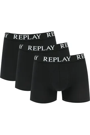 Replay Boxer Basic Cuff Logo 3P - Ondergoed Heren-L